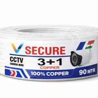 V-Secure 3+1 HD Camera Wire 100% Copper 90MTR