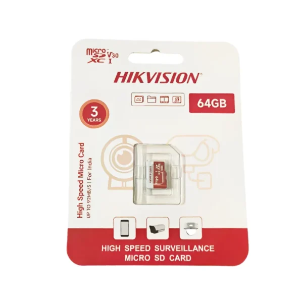 Hikvision 64GB Micro Sd Card Class V30
