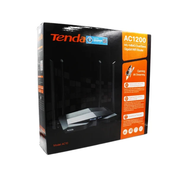 Tenda AC10 1200 Mbps 4 Antenna Dual Band Wireless Giga Router - Image 2
