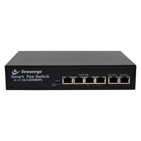 Secureye Poe Switch 4 Port (4 FE+ 2 FE Port) S-4FE-2UE-LD - Image 2