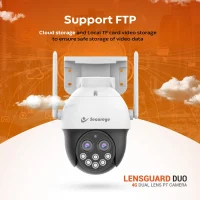 Secureye S-PTZ1-4G Lensguard PTZ Camera, E Mount