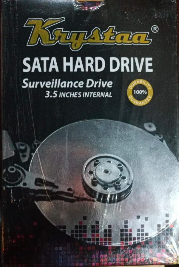 KRYSTAA 2TB SURVEILLANCE HARD DRIVE | 3.5" SATA FOR DVR/NVR SYSTEMS (2 YEAR)