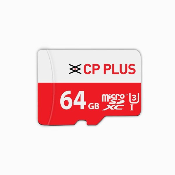CP PLUS MICROSDXC CARD 64GB HIGH-SPEED CLASS 10 UHS-I U3