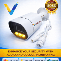 5 MP IP Bullet Camera Colour + Audio Warm Light (VS-2CB5053G2-MB)