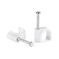 Cable Clips 5mm 100 Pcs With Metal Nails