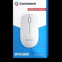 CONSISTENT SPEEDOO WHITE WIRELESS MOUSE (MOW451)