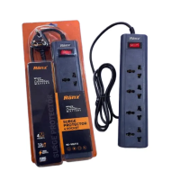 Ranz Spike 4 Socket 1 Switch 1.5m (RZ-Voltix)