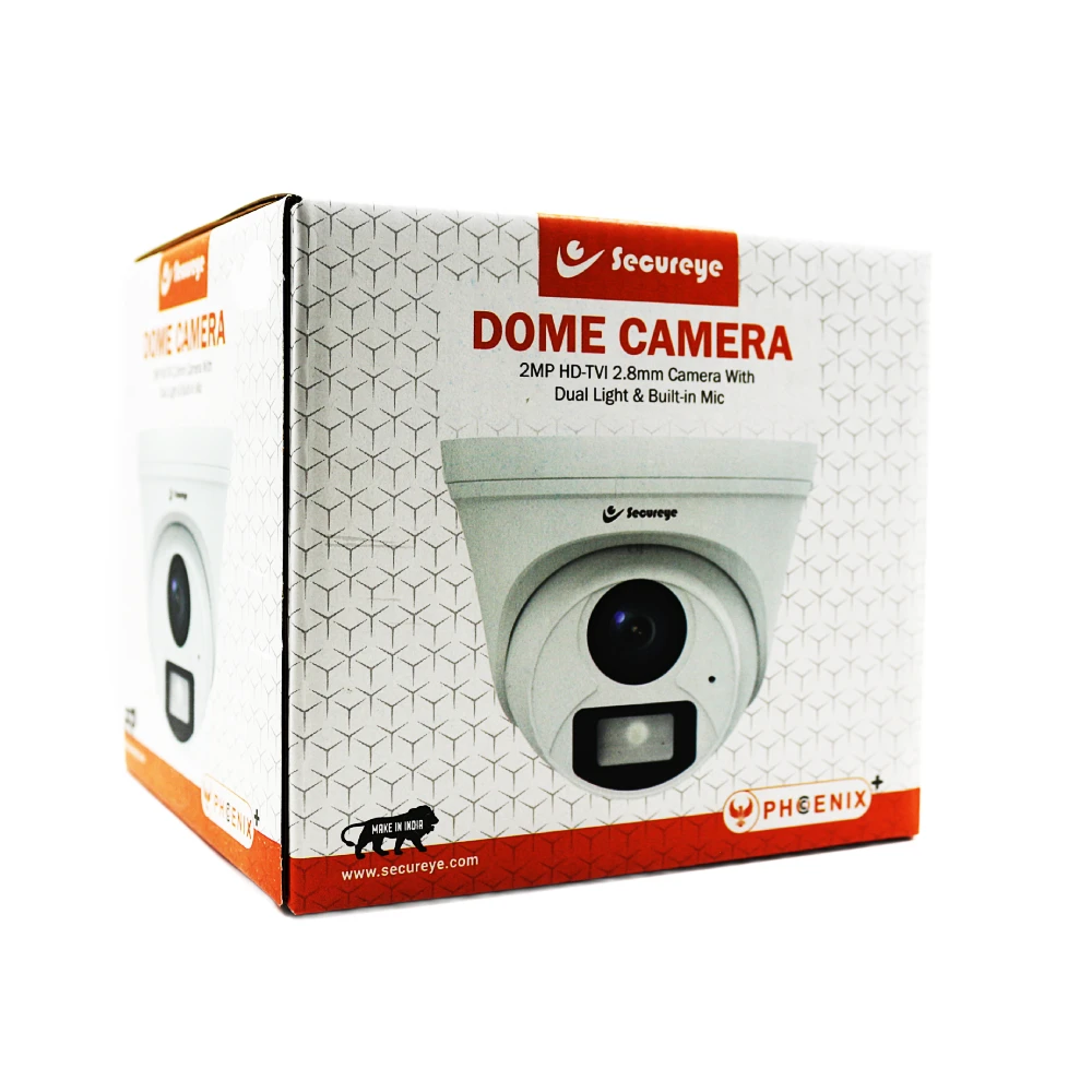 Secureye HD Dome Camera 2MP Phoenix 2.8mm Hybrid with Mic