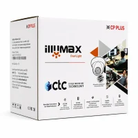 CP-Plus 4MP IP illumax Hybrid Dome Camera 3.6mm With Audio (DA41L3C-LQ)