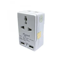Multybyte Spike 2+2 Multipurpose Conversion Plug 4M | 10 Amp Socket With USB port | Heavy Duty Multi Plug Extension Cord for Office, Home