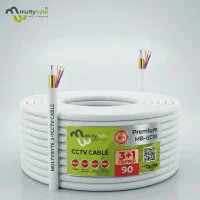 Multybyte 3+1 CCTV Cable (Coaxial) Box Pack - Gold 90Yd