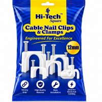 Hi-Tech Cable Clips 12mm Pauch With Metal Nails (100 pc)